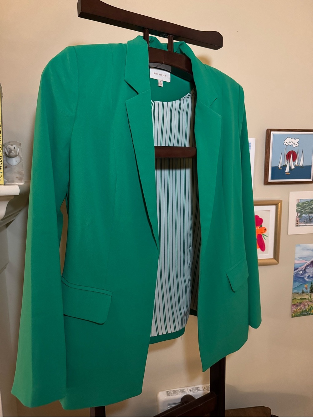 SKIES ARE BLUE: Kelly Green Blazer